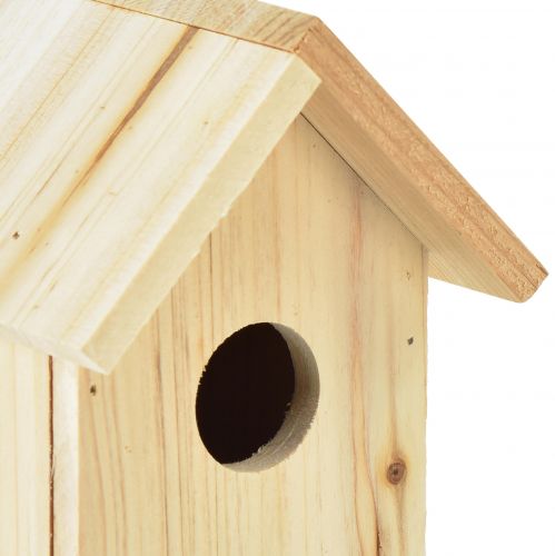Floristik24 Fågelhus träholk blåmes gran trä 11,5×11,5×18cm