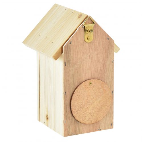 Floristik24 Fågelhus träholk blåmes gran trä 11,5×11,5×18cm