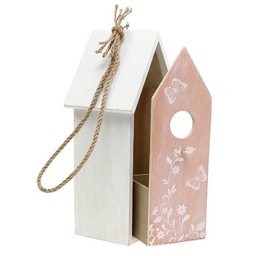 Floristik24 Birdhouse orange för att hänga 25cm x 9cm
