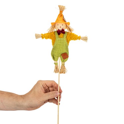 Dekorativ fågelskrämmafigur på pinne för pyssel och växter, 60 cm | Floristik24.se