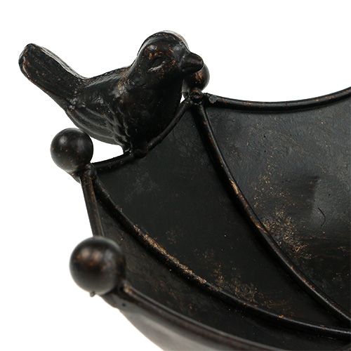 Floristik24 Matskål fåglar paraply mörkbrunt 41cm