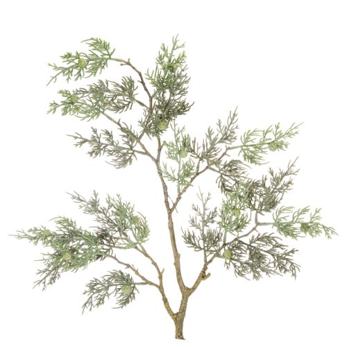 Konstgjord enbärskvist, dekorativ konstgjord gren för vaser, 86 cm