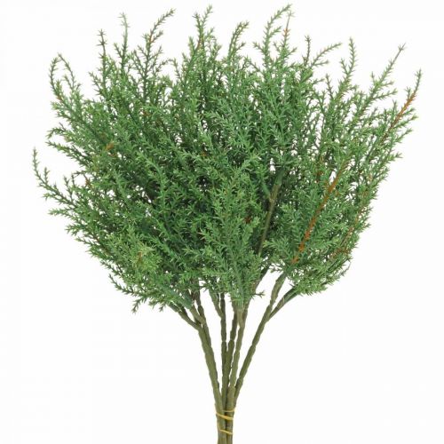 Floristik24 Enbärgren konstgrön dekorativ gren Jul 39cm 6st
