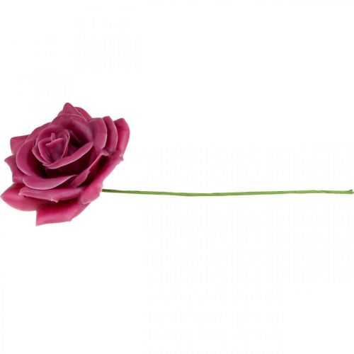 Floristik24 Vaxrosor dekorativa rosor vaxrosa Ø8cm 12 st
