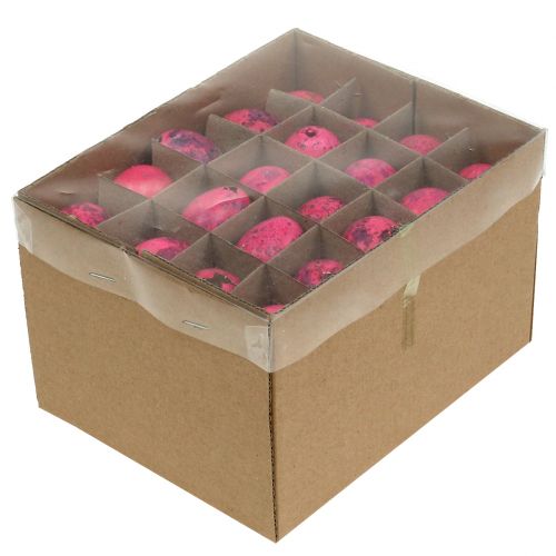Artikel Vaktelägg Rosa 3,5-4cm Utblåsta ägg Påskdekoration 50 st