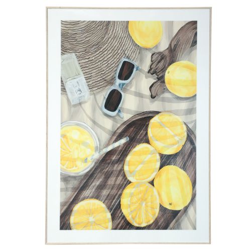 Artikel Väggdekoration sommardekorationsbild med citronsaft 40x60cm