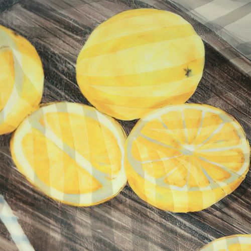 Artikel Väggdekoration sommardekorationsbild med citronsaft 40x60cm