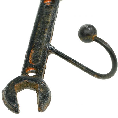 Floristik24 Väggkrokverktyg mörkbrunt 14cm 2st