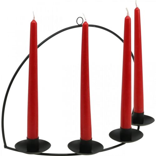 Artikel Väggljusstake Black Metal Stick Ljusstake 35×24cm