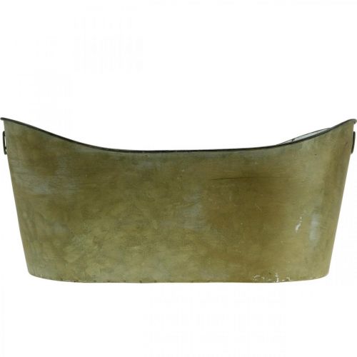 Artikel Set med planteringsbalja kopparfärgad/vit L32,5cm/36,5cm/41,5cm