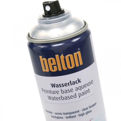 Artikel Belton fri vattenbaserad lack högblank klarlack sprayburk 400ml