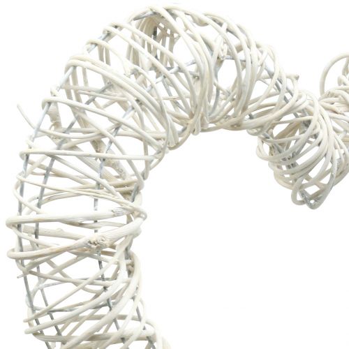 Floristik24 Willow hjärta vit 30 cm x 35 cm
