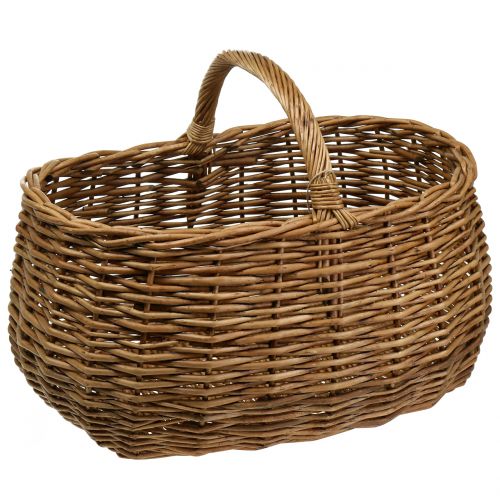 Floristik24 Flätad korg oval 48cm x 34cm H25cm