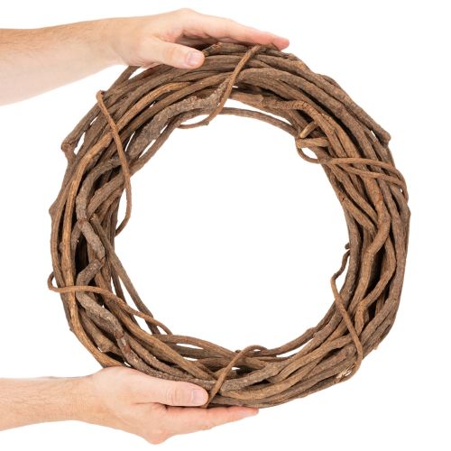 Naturlig pilkrans som hantverkskrans för blomsterhandel, 40 cm | Floristik24.se