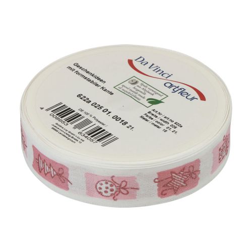 Artikel Julband Rosa band Jul 25mm 18m