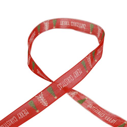 Artikel Presentband, Julband, Julband God Jul 25mm 18m