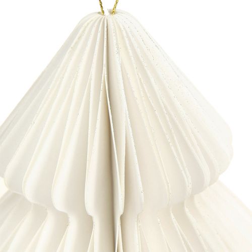 Artikel Julgranspapper jul vit silver 20cm 5st