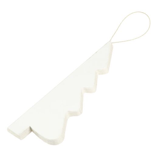 Artikel Julgranspapper jul vit silver 20cm 5st