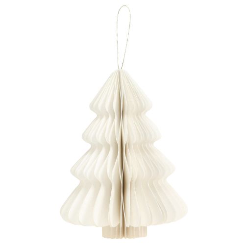 Artikel Julgranspapper jul vit silver 20cm 5st