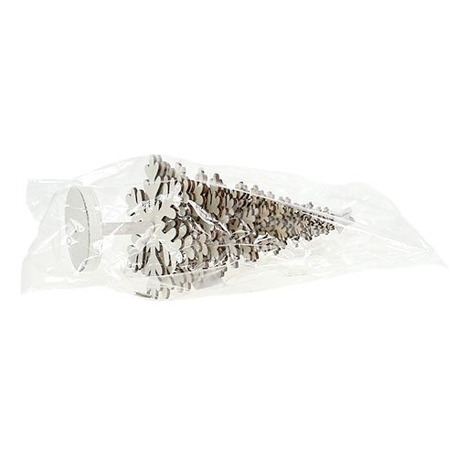 Floristik24 Julgran snöflingor vita 25cm