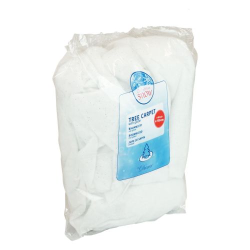 Artikel Julgransskydd Julgransskydd vitt glitter Ø150cm