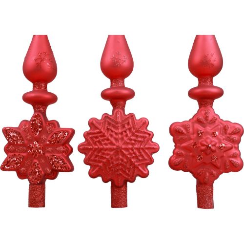 Artikel Julgranstopper röd Julgranstopper glas H34cm 1 st