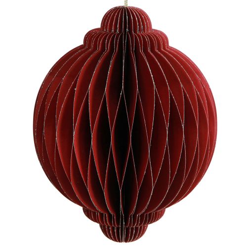 Artikel Juldekorationspapper Julgransdekorationer Bordeaux H20cm