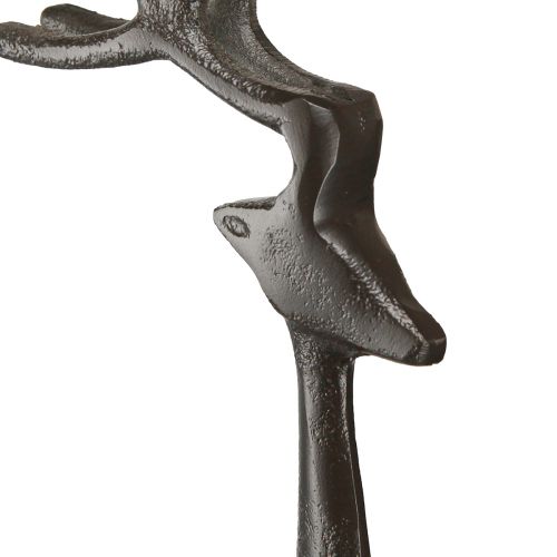 Artikel Juldekoration rendekor i metall i brunt 15x9x53cm