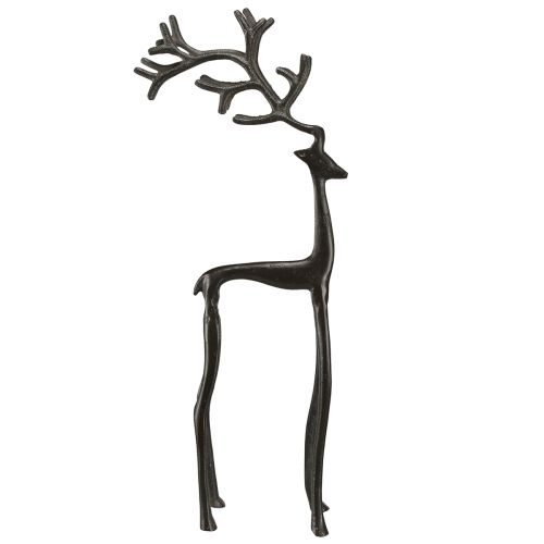Artikel Juldekoration rendekor i metall i brunt 15x9x53cm