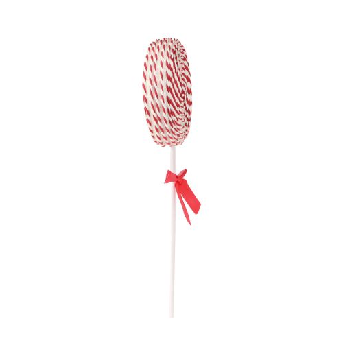 Artikel Juldekoration Röd Vit Lolly Foam Lollipop H36cm 2st