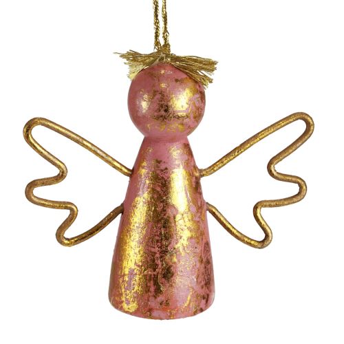 Artikel Julängel trädekoration guld dekorationshängare 9×3×7,5cm 6 st