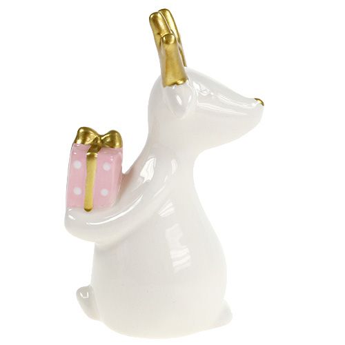 Floristik24 Julfigur ren vit 11cm, 12cm 2st