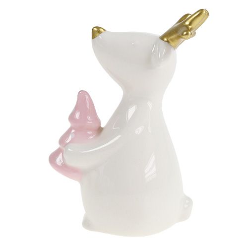 Floristik24 Julfigur ren vit 11cm, 12cm 2st