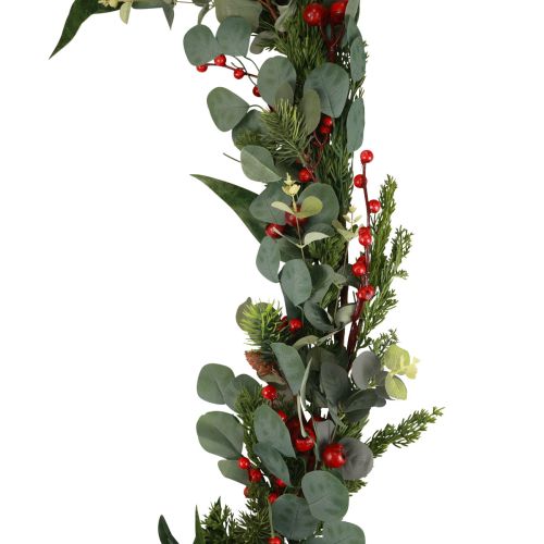 Floristik24 Julgirlang grangirlang konstgjord eukalyptus barrbärsgren 160cm