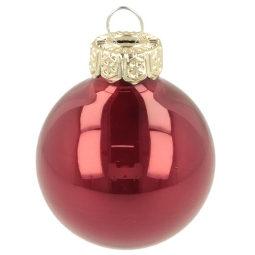 Julkulor i glas, blanka, 3 cm, 22 delar | Floristik24.se