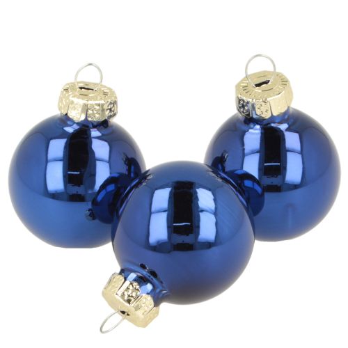 Mini julkulor i glasdekoration för grangrenar 3 cm 22 st