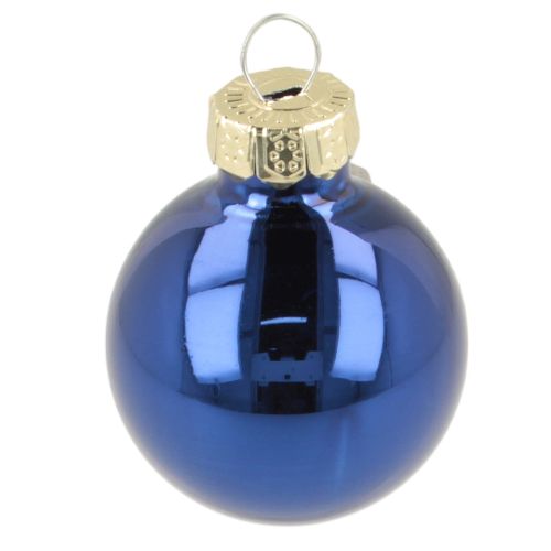 Mini julkulor i glasdekoration för grangrenar 3 cm 22 st | Floristik24.se