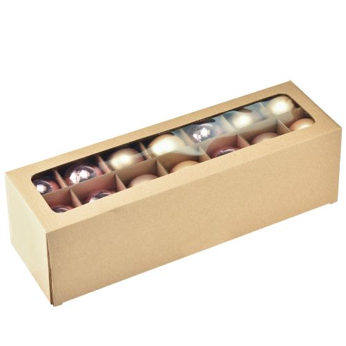 Floristik24 Julkulor trio guld &amp; rosé – elegant set om 3 med glans och stil 5 cm 24 st