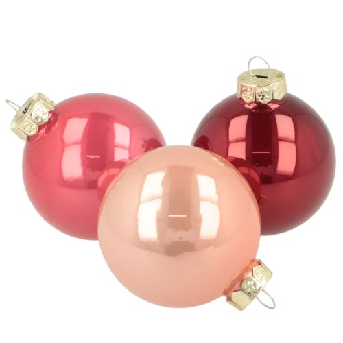 Julkulorset, glänsande festlig dekoration, 6 cm, 24 delar