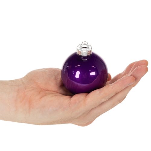 Julgranskulor, färgglada, glänsande julgranskulor, 60 mm, 24 delar | Floristik24.se