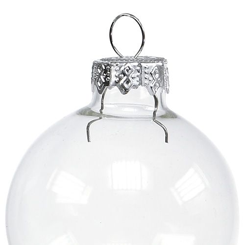 Floristik24 Julkula glas Ø6cm klar 24 st