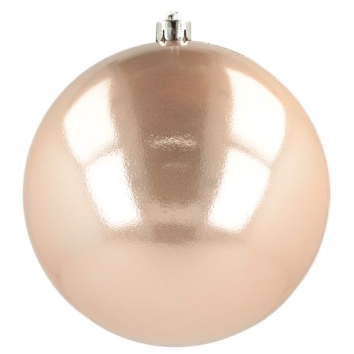 Julkula plast roséguldkula splittersäker Ø14cm