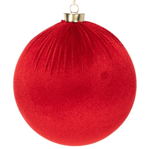 Stor röd julgranskula att hänga, 15 cm, 3 stycken köpa | Floristik24.se