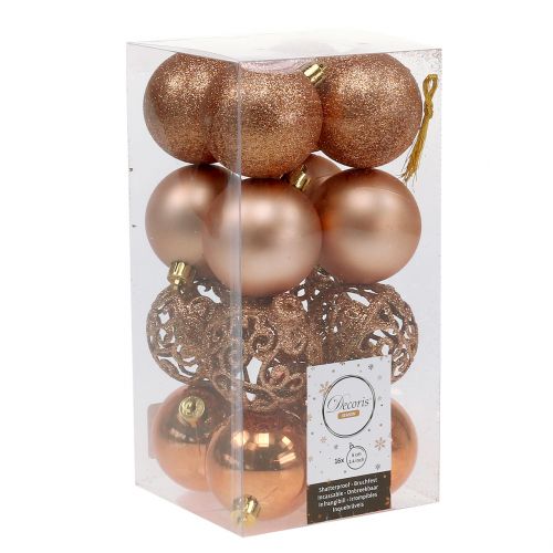 Floristik24 Julkula koppar guld Ø6cm 16 st