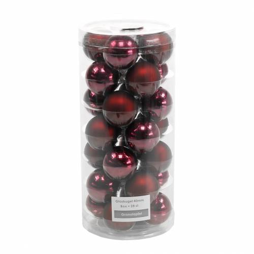 Artikel Julkula Ø4cm granatäpple assorterad 24 st träddekorationer