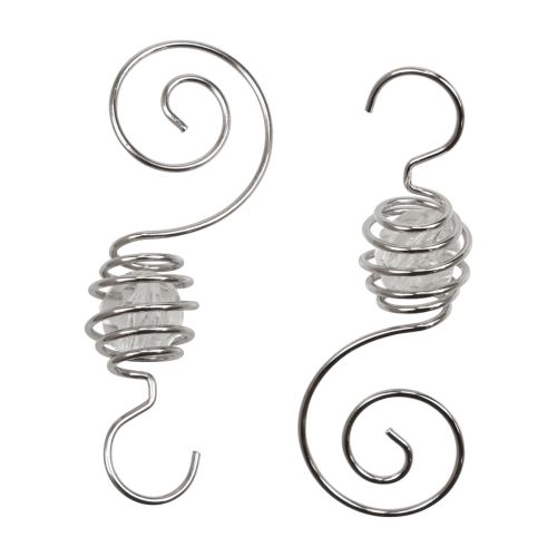 Floristik24 Julkulhängare, kulhängare silver 7cm 6st