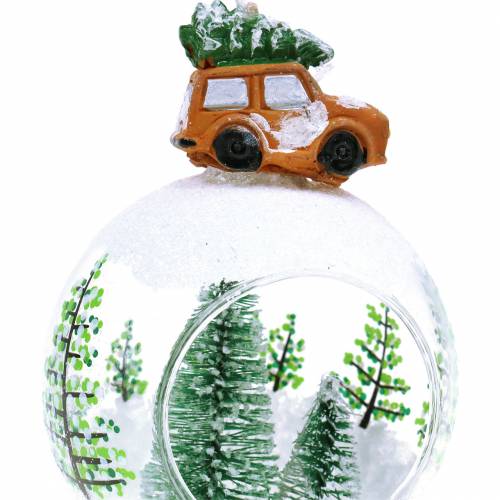 Floristik24 Glaskula julgransdekorationer bil Ø8cm 3st