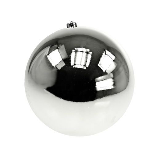 Artikel Julkula plast medium Ø20cm silver