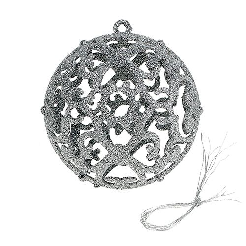 Floristik24 Julgranskulor plast rosa-silver blandade Ø8cm 8st