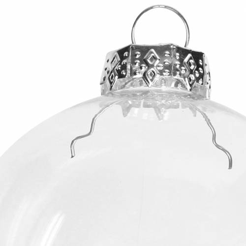 Floristik24 Julkula glas Ø7,5cm klar 12 st